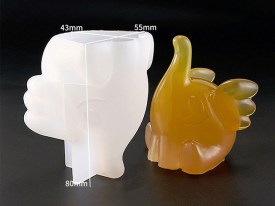 Molde silicona porta anillo elefante